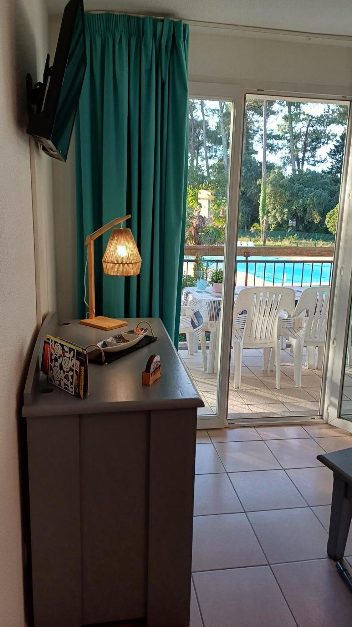 T2 Turquoise Ondres Plage Avec Piscine Et Tennis Bagian luar foto