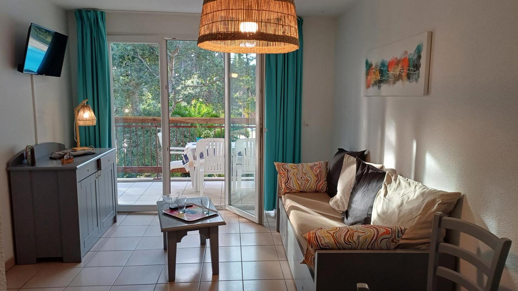 T2 Turquoise Ondres Plage Avec Piscine Et Tennis Bagian luar foto